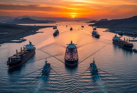Sunset on the Strait of Hormuz