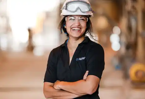 Female plant worker